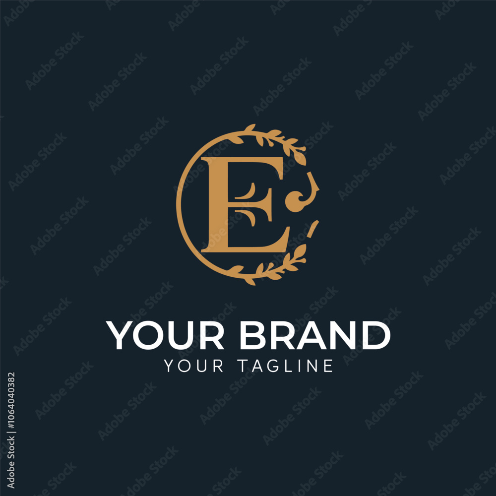 Fototapeta premium Creative Initial Letter E Logo Design Vector