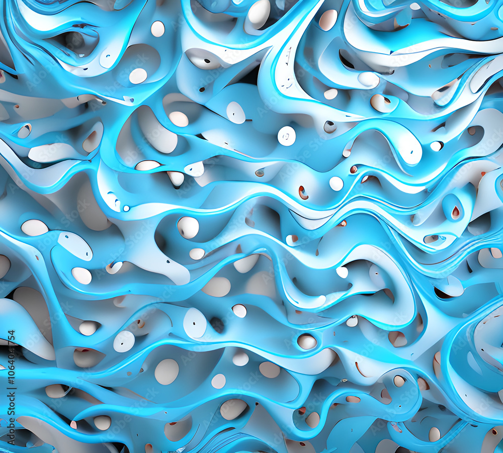 Obraz premium Blue and colorful wavy dynamic motion graphics. light motion shape curve. wavy banner template. background texture, neat cracks, 8k quality. generative ai 