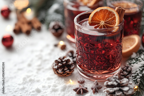 mulled wine with spices