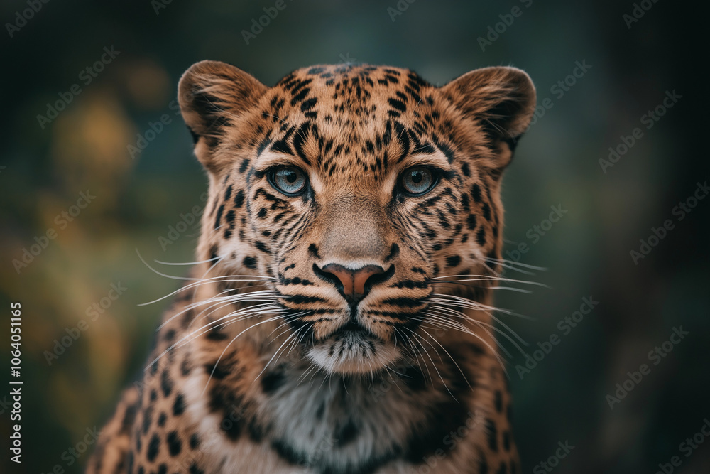 Leopard in the Wild with Intense Gaze