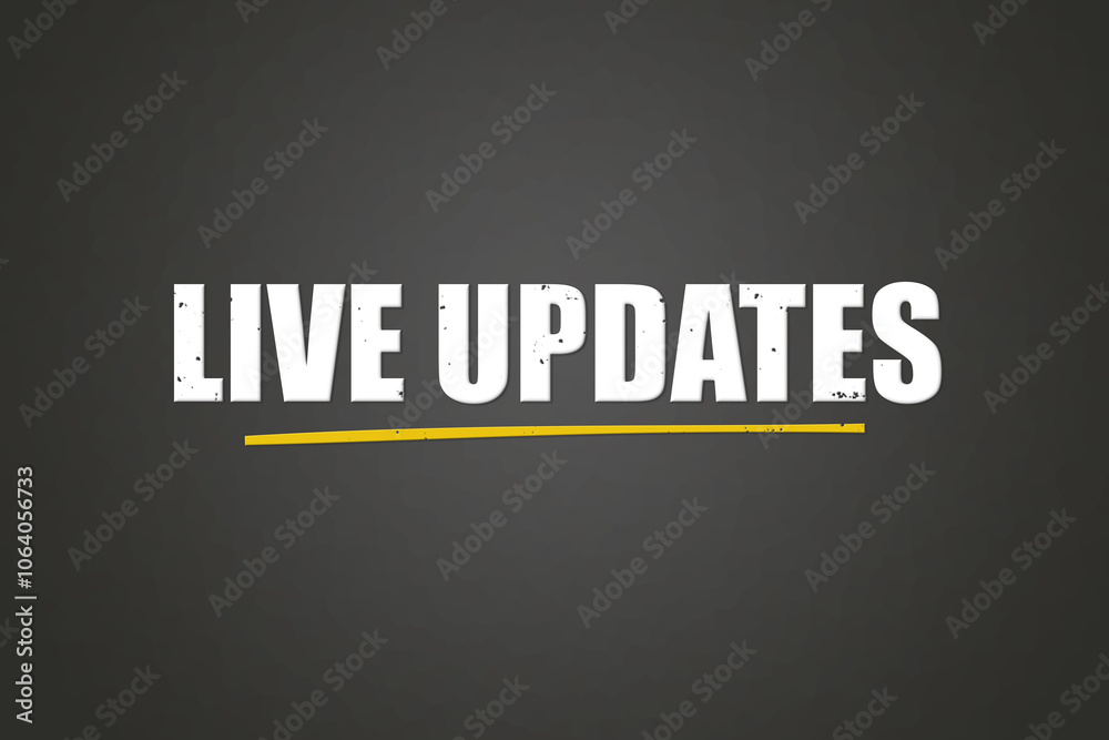 Live Updates. A blackboard with white text. Illustration with grunge text style. Live Updates. A blackboard with white text. Illustration with grunge text style.