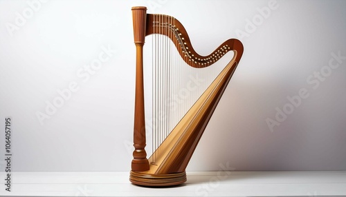 Valokuva harp isolated on white