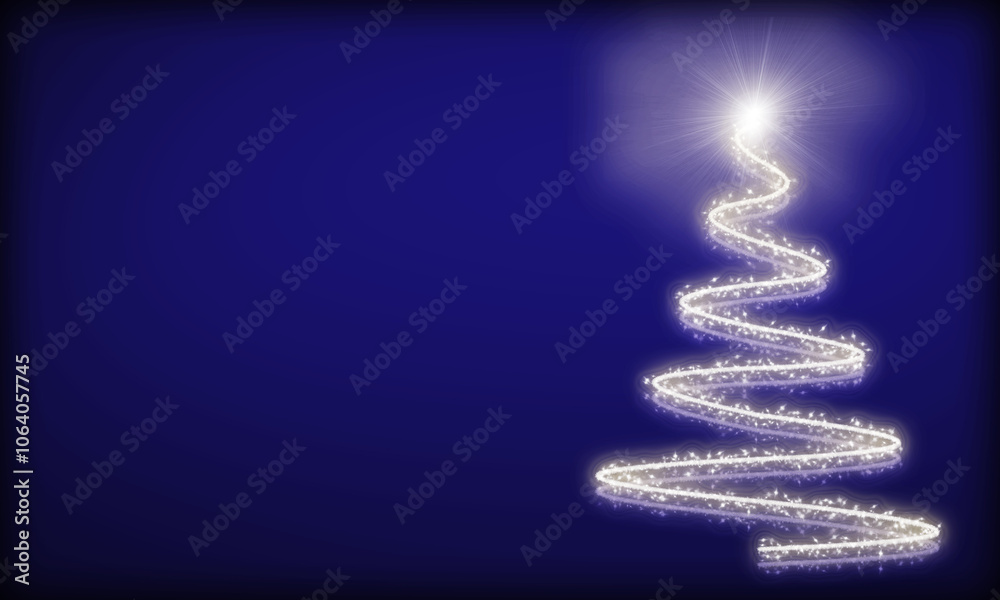 Fondo de degradado azul con textura de pared y árbol de navidad blanco para felicitación Fondo de degradado azul con textura de pared y árbol de navidad blanco para felicitación
