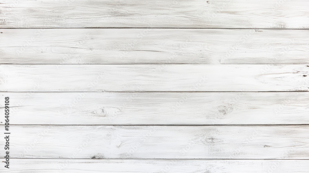 Naklejka premium Weathered white wooden planks background. Shabby chic distressed wood texture