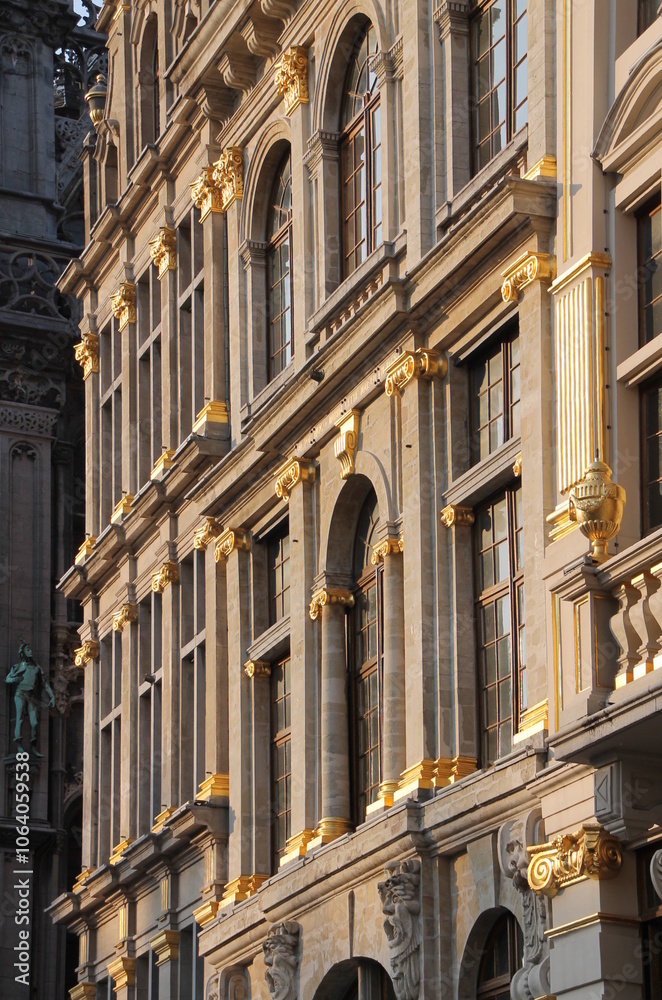 Facade at the Grand-place in Brussels Facade at the Grand-place in Brussels