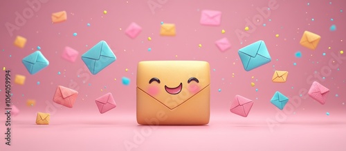 Happy Mailbox with Smiling Face