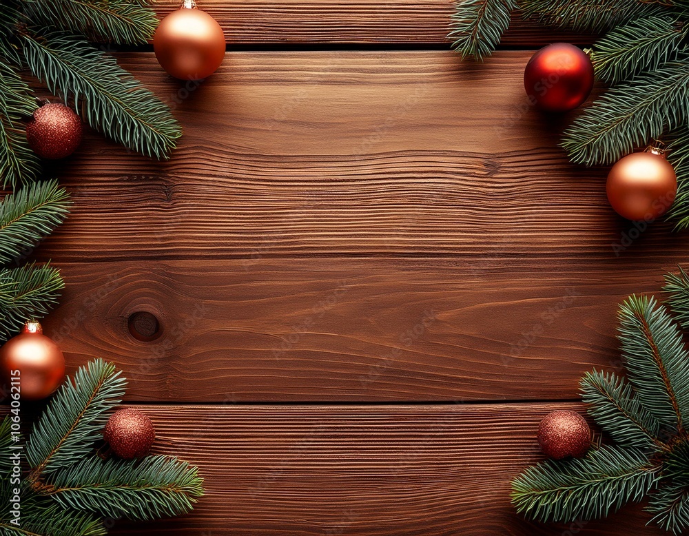 Weihnachtliche Tischdekoration am Rand Weihnachtliche Tischdekoration am Rand