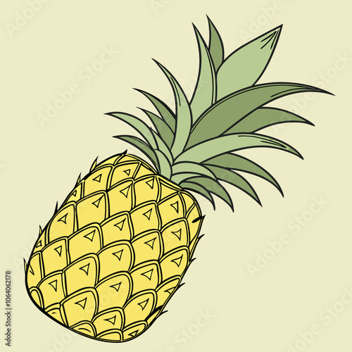 illustration of pineapple