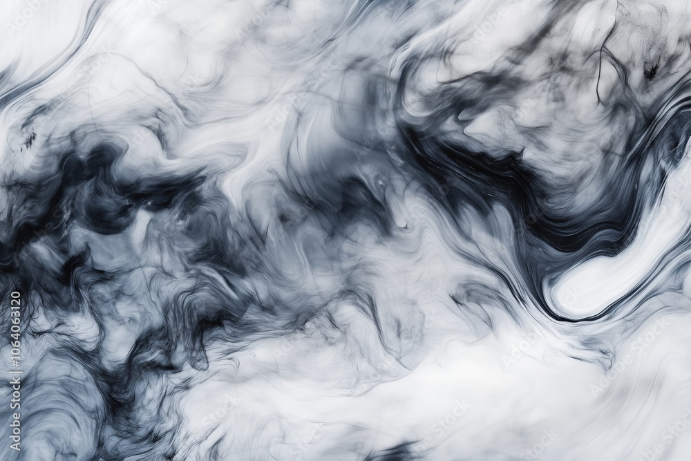 Abstract smoky texture in monochrome shades of black, white, and gray. Fluid and ethereal patterns create a mysterious and atmospheric effect, ideal for backgrounds or artistic designs Abstract smoky texture in monochrome shades of black, white, and gray. Fluid and ethereal patterns create a mysterious and atmospheric effect, ideal for backgrounds or artistic designs
