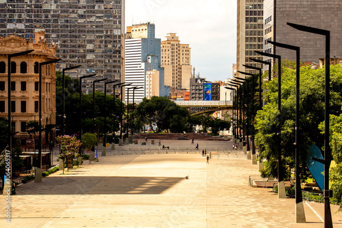 Vale do Anhangabaú centro da cidade de São Paulo.  photo