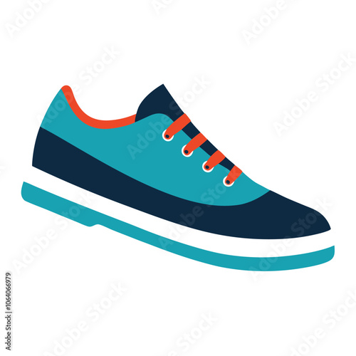 jeans shoes vector art illustration isolated white background