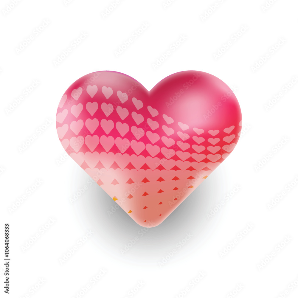 Heart shape sticker graphic vector concept Heart shape sticker graphic vector concept