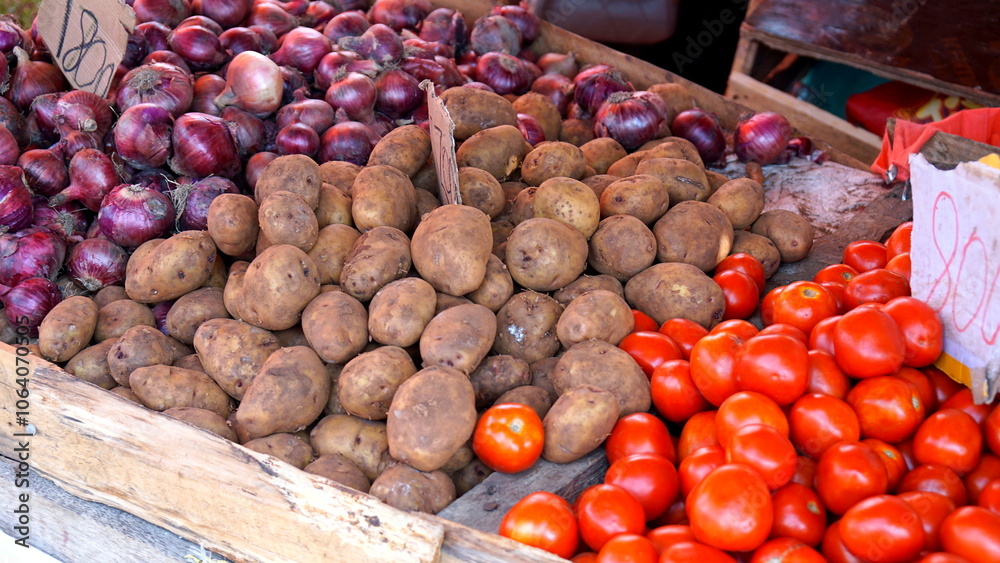 fresh vegetables on a farmer market at zanzibar fresh vegetables on a farmer market at zanzibar
