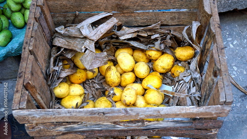 fresh fruits from a local farmes market photo