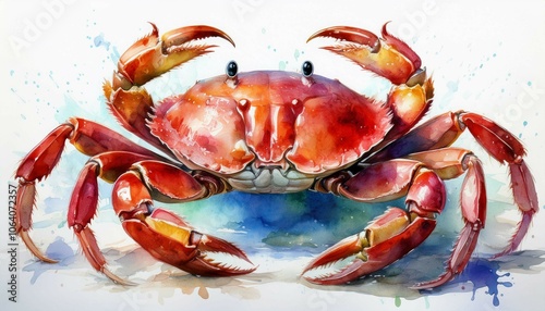 crab on white