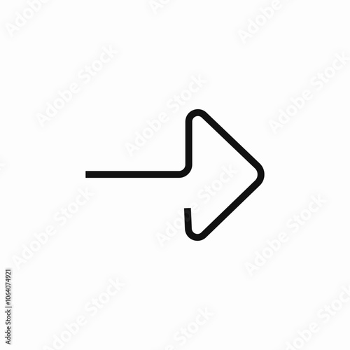 arrow right icon sign vector