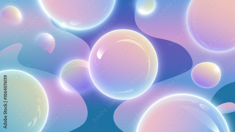 A dreamy abstract design featuring colorful bubbles in soft pastel hues, creating a serene and whimsical atmosphere. A dreamy abstract design featuring colorful bubbles in soft pastel hues, creating a serene and whimsical atmosphere.