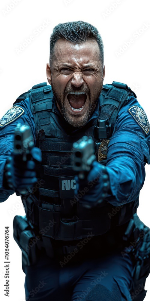 Fototapeta premium man in camouflage