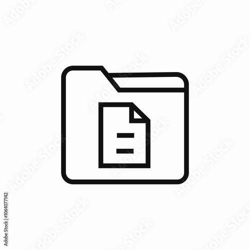 file folder icon sign vector