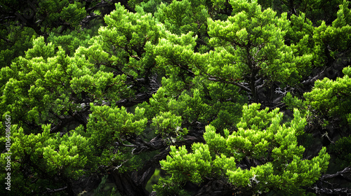 The Elegant Design of a Landscape Garden Showcasing a Beautiful Juniper Bush