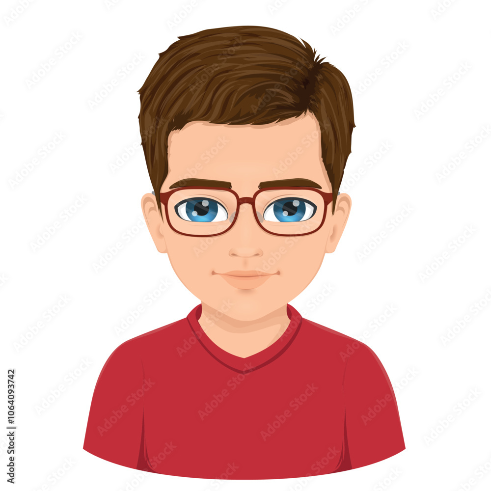 Portrait of brown haired boy with blue eyes Portrait of brown haired boy with blue eyes