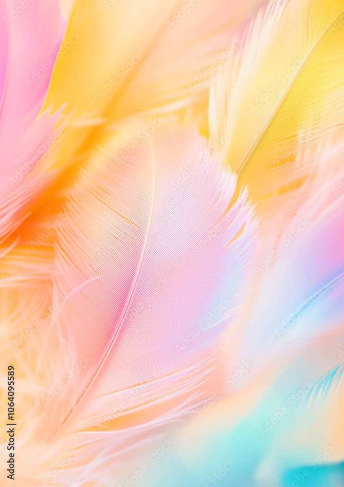ethereal soft, pastel-colored feathers. The delicate texture and soft lighting ethereal soft, pastel-colored feathers. The delicate texture and soft lighting