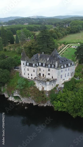 drone video Treyne castle france europe photo