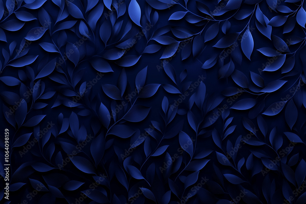 A textured background featuring dark blue leaves in a layered design, creating a sense of depth and elegance. A textured background featuring dark blue leaves in a layered design, creating a sense of depth and elegance.
