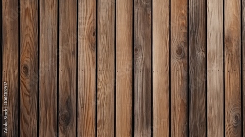 wood texture background,Dark Brown Wooden Plank Wall with Natural Grain and Knots. Rustic and Vintage Interior Design Element.