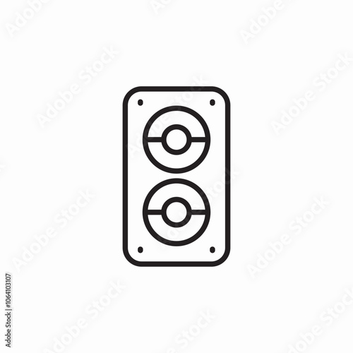 loudspeaker music icon sign vector