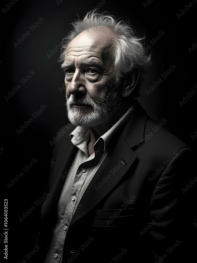 Fototapeta premium Portrait of the old man with beard