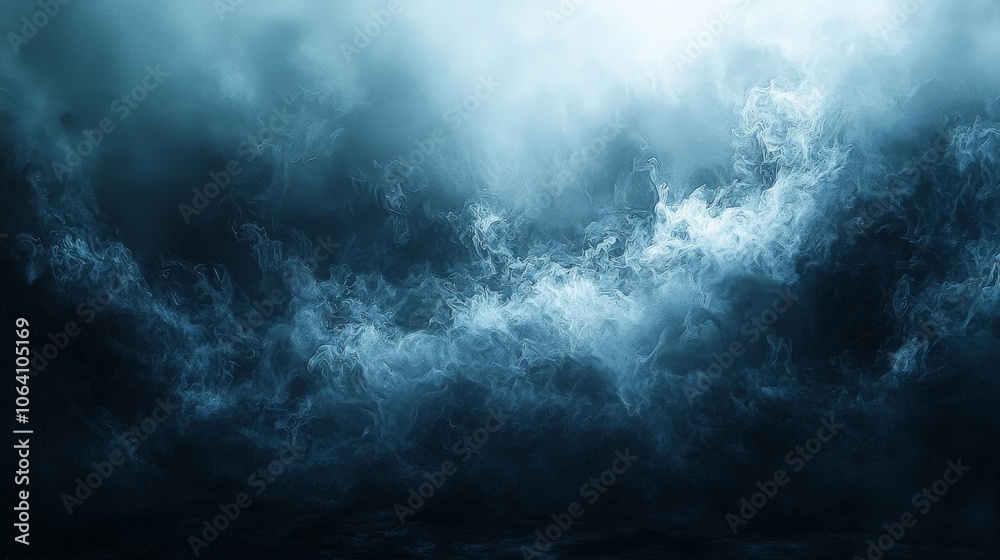 Abstract ocean waves with misty atmosphere Abstract ocean waves with misty atmosphere