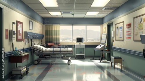 Maternal Care Scene in Emergency Room Setting