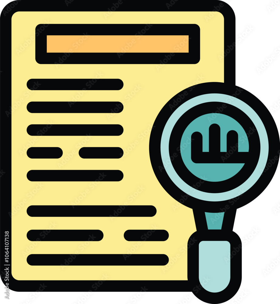 Magnifying glass is examining a document, symbolizing the search for economic trends and insights Magnifying glass is examining a document, symbolizing the search for economic trends and insights