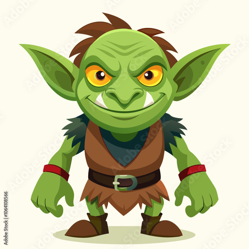Goblin staying and smiling