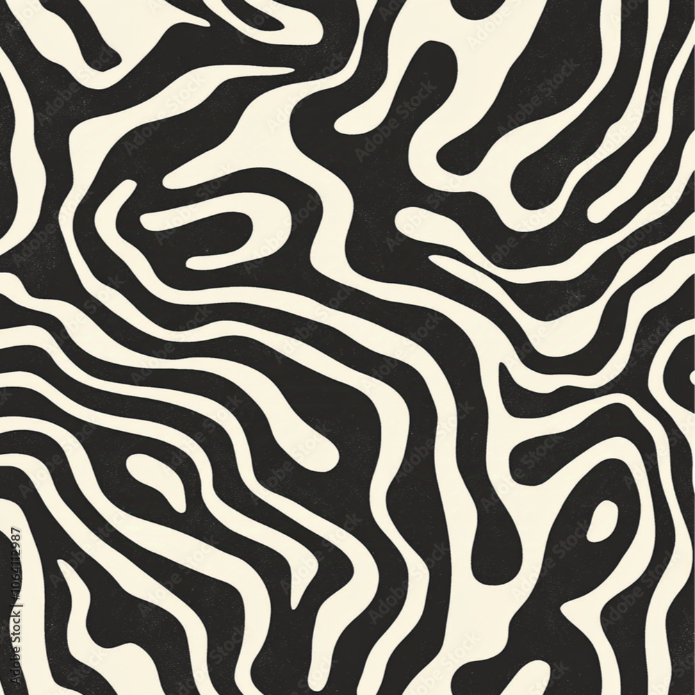 A seamless pattern of an organic, hand-drawn, abstract topographic map in black and cream-beige tones, with a simple vector art style and a minimalistic design featuring high contrast. A seamless pattern of an organic, hand-drawn, abstract topographic map in black and cream-beige tones, with a simple vector art style and a minimalistic design featuring high contrast.