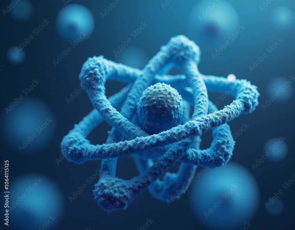 atom of virus concept. Generative ai. atom of virus concept. Generative ai.