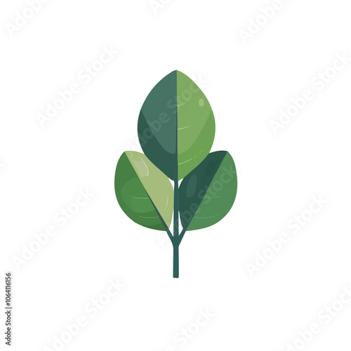 2D flat vector illustration spinach icon isolated on a white background.