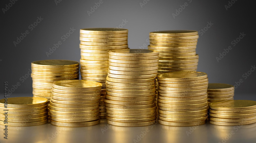 stack of gold coins stack of gold coins