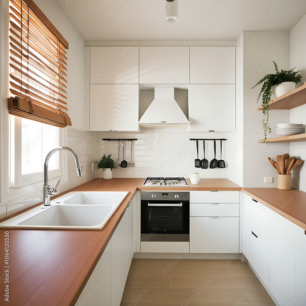 Fototapeta premium Kitchen design Generative AI