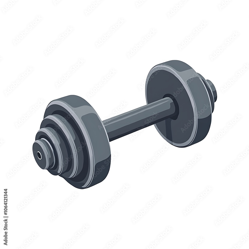 Metallic Finish Dumbbell for Fitness and Strength Training Metallic Finish Dumbbell for Fitness and Strength Training