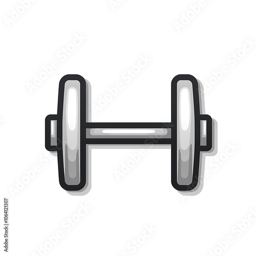 Metallic Finish Dumbbell for Fitness and Strength Training