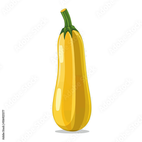 2D flat vector illustration zucchini icon isolated on a white background.