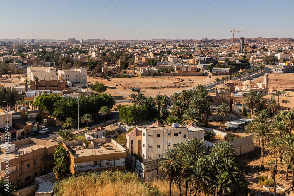 Obraz premium Aerial view of Sakaka, Saudi Arabia
