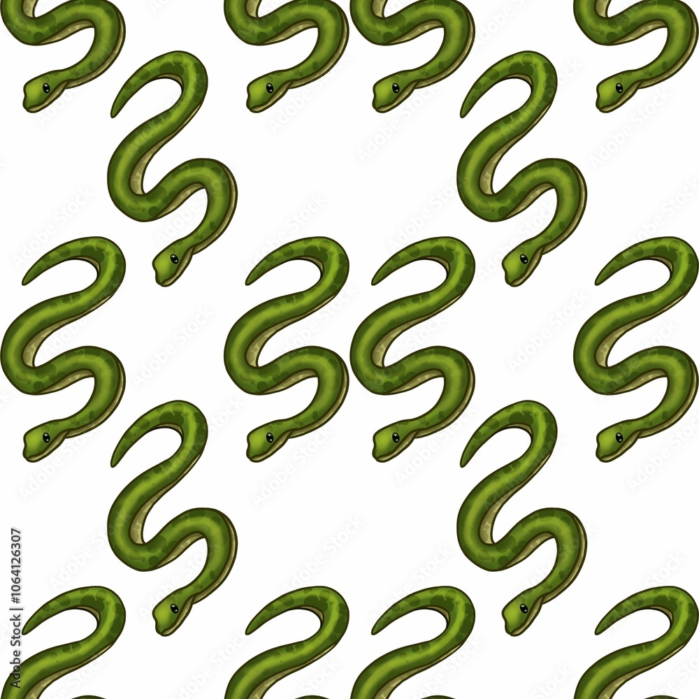 Snakes Seamless Pattern Design Snakes Seamless Pattern Design