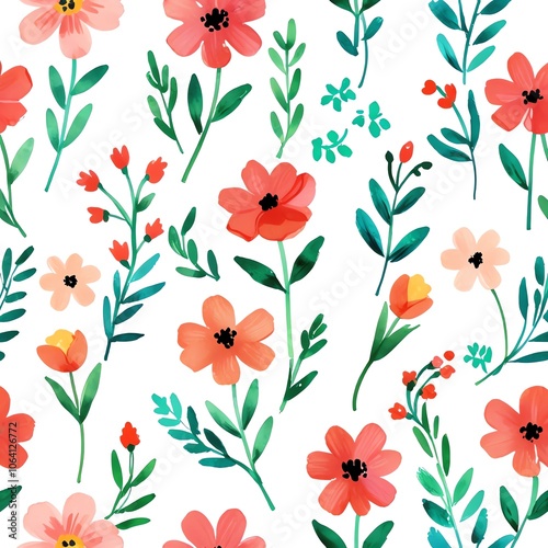 Floral Watercolor Pattern