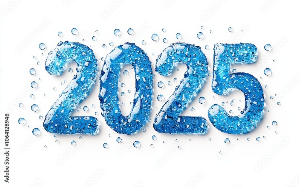 2025 Water Drops Number 2025 Water Drops Number