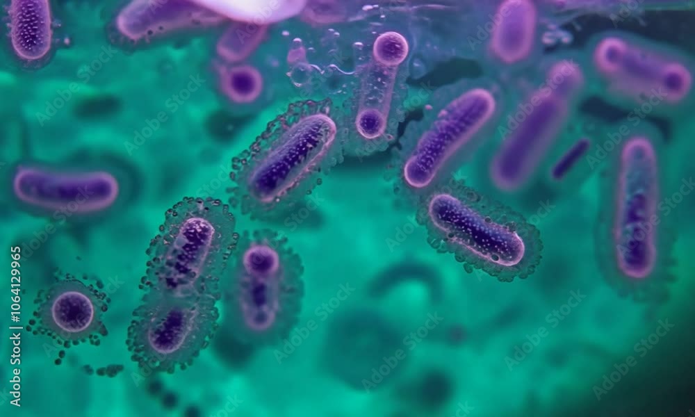 3d rendered illustration of a bacteria 3d rendered illustration of a bacteria