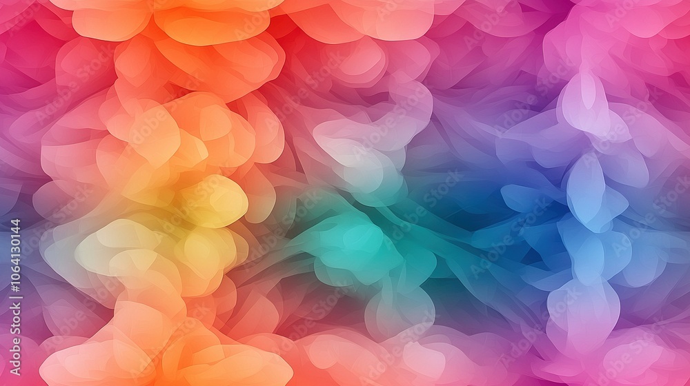 A colorful backdrop featuring numerous bubble patterns centered in the image A colorful backdrop featuring numerous bubble patterns centered in the image