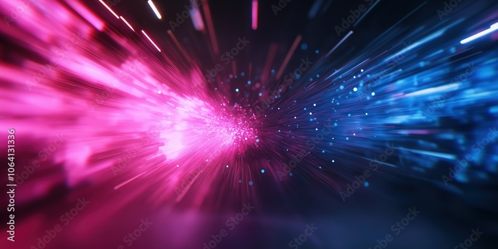 Motion blur of colourful lights in a tunnel as an abstract speed technology high energy vibrant futuristic look Motion blur of colourful lights in a tunnel as an abstract speed technology high energy vibrant futuristic look
